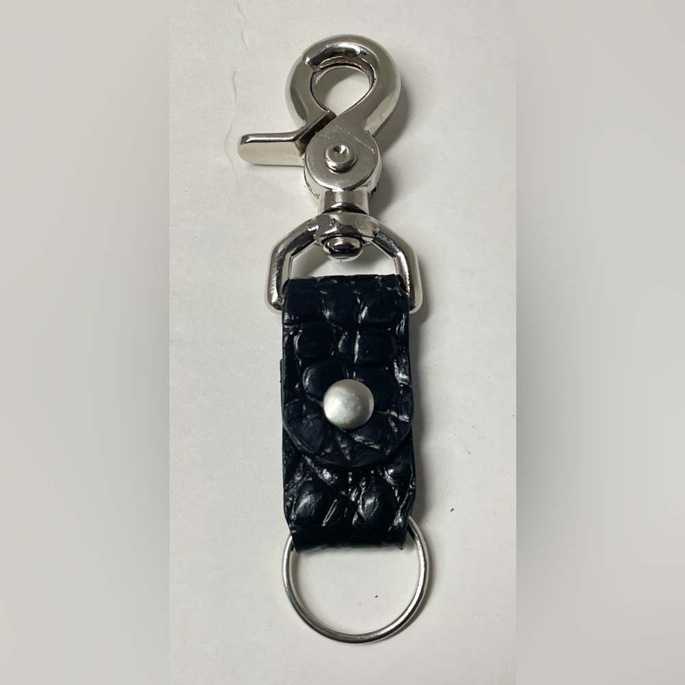 Handcrafted Crocodile Leather Keychain